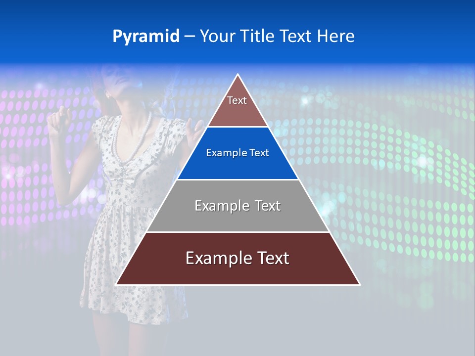 Dancer Caucasian Clubbing PowerPoint Template