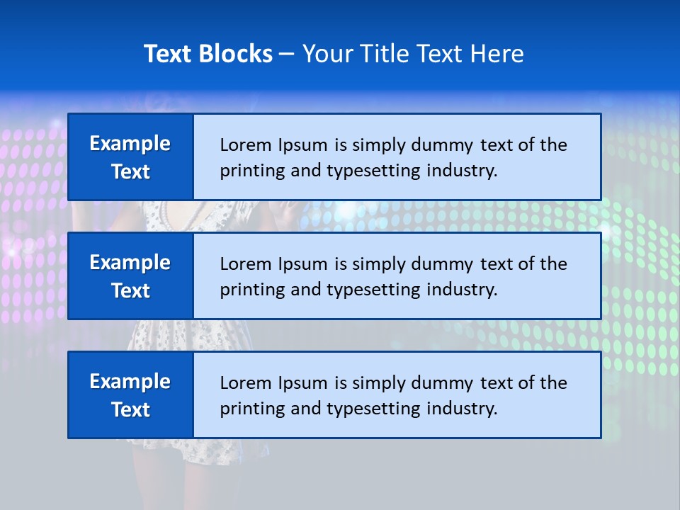 Dancer Caucasian Clubbing PowerPoint Template