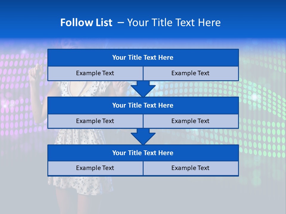 Dancer Caucasian Clubbing PowerPoint Template