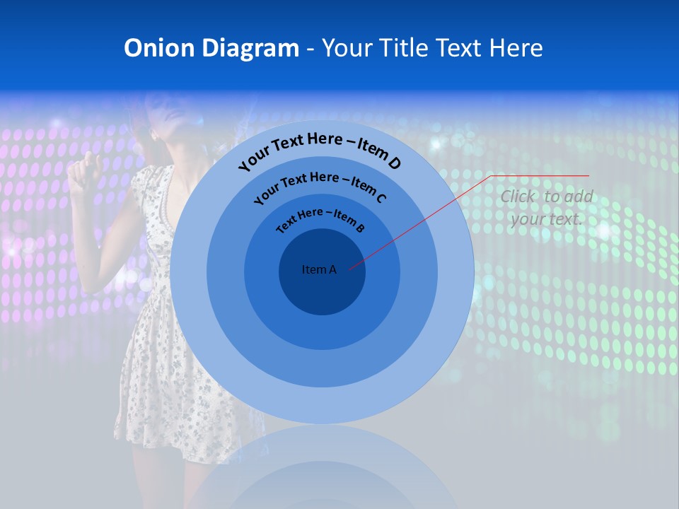 Dancer Caucasian Clubbing PowerPoint Template