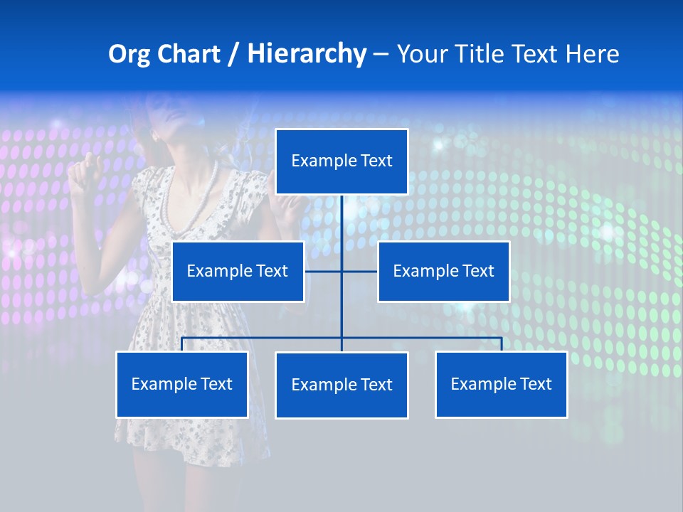 Dancer Caucasian Clubbing PowerPoint Template