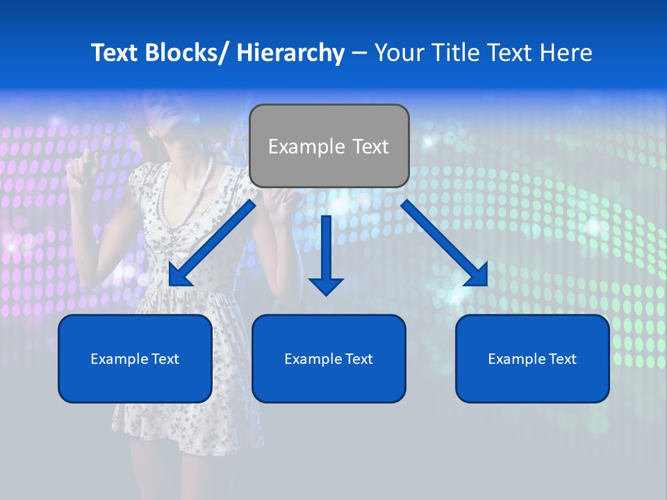 Dancer Caucasian Clubbing PowerPoint Template