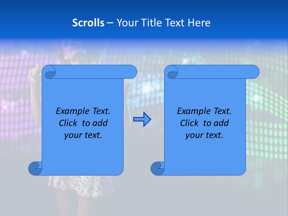 Dancer Caucasian Clubbing PowerPoint Template