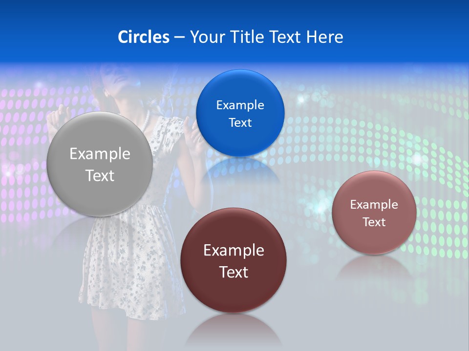 Dancer Caucasian Clubbing PowerPoint Template