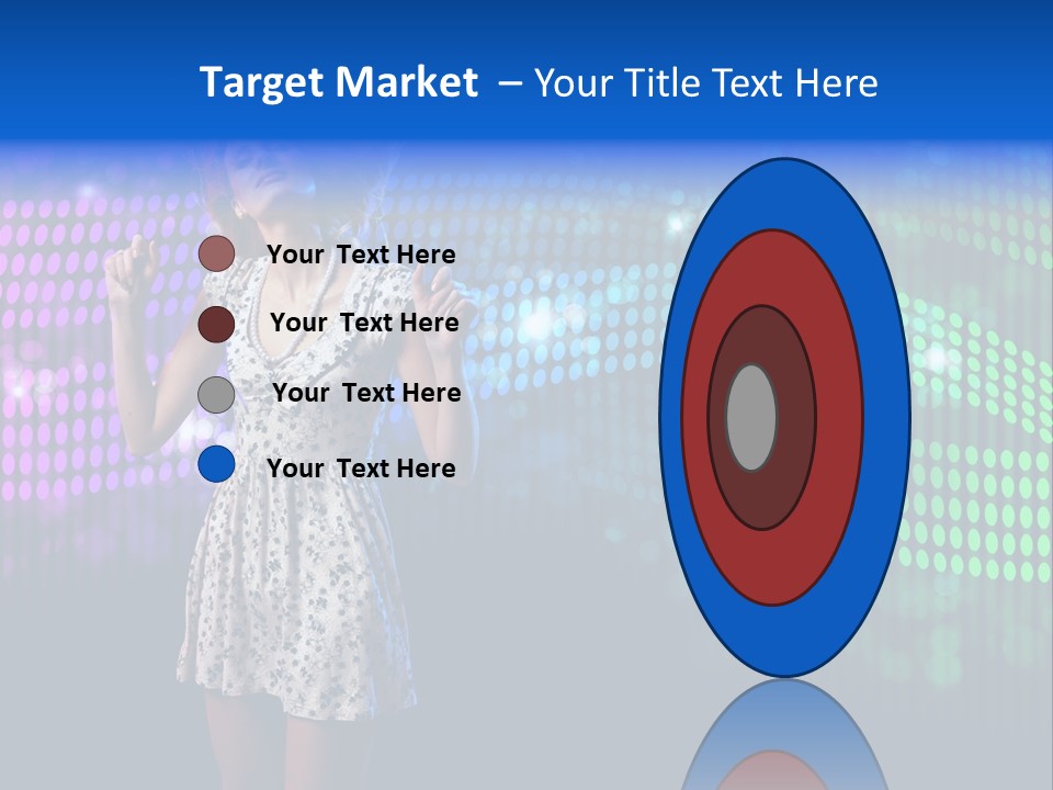 Dancer Caucasian Clubbing PowerPoint Template