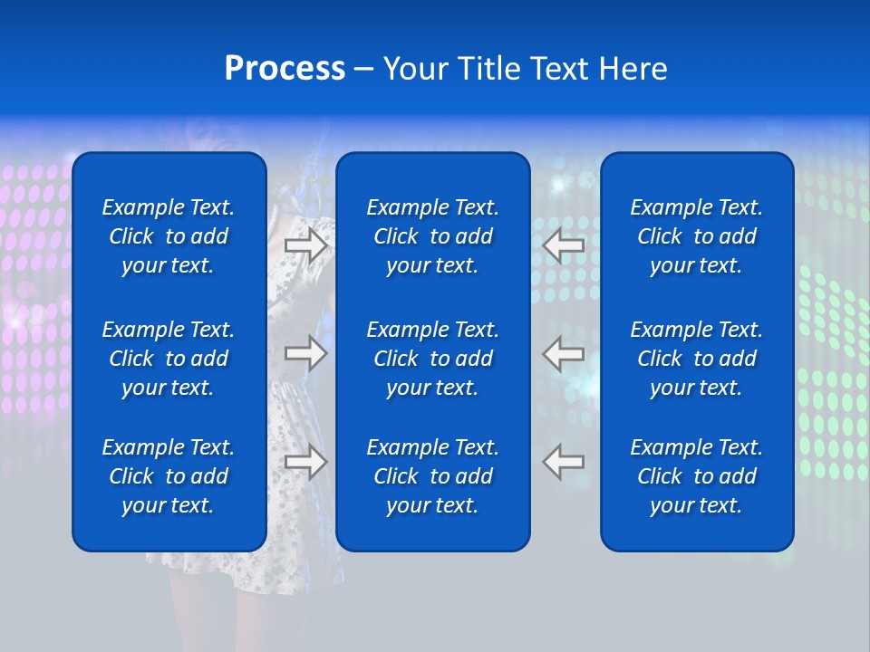 Dancer Caucasian Clubbing PowerPoint Template