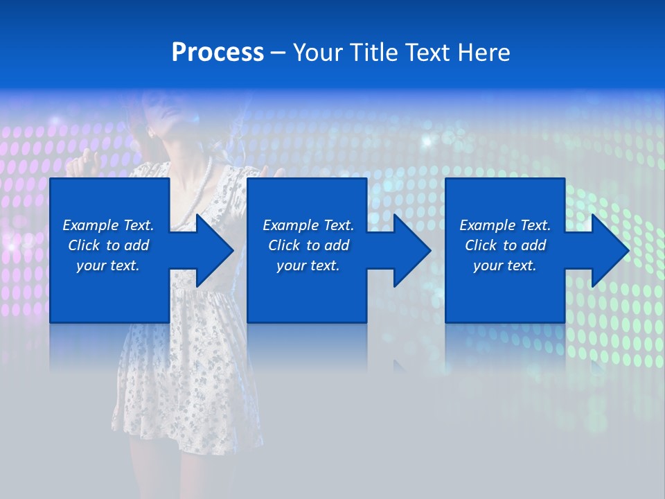 Dancer Caucasian Clubbing PowerPoint Template
