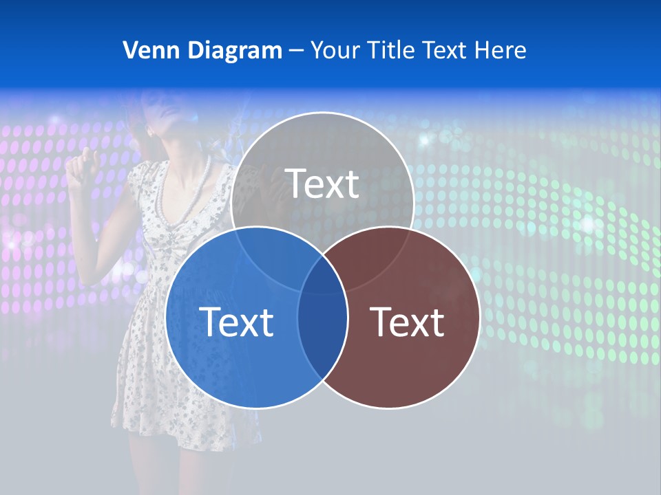 Dancer Caucasian Clubbing PowerPoint Template