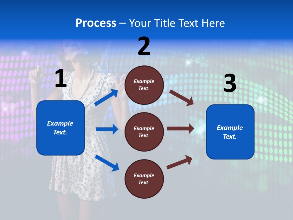 Dancer Caucasian Clubbing PowerPoint Template