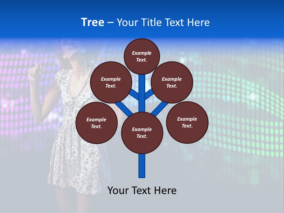 Dancer Caucasian Clubbing PowerPoint Template