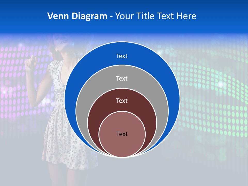 Dancer Caucasian Clubbing PowerPoint Template