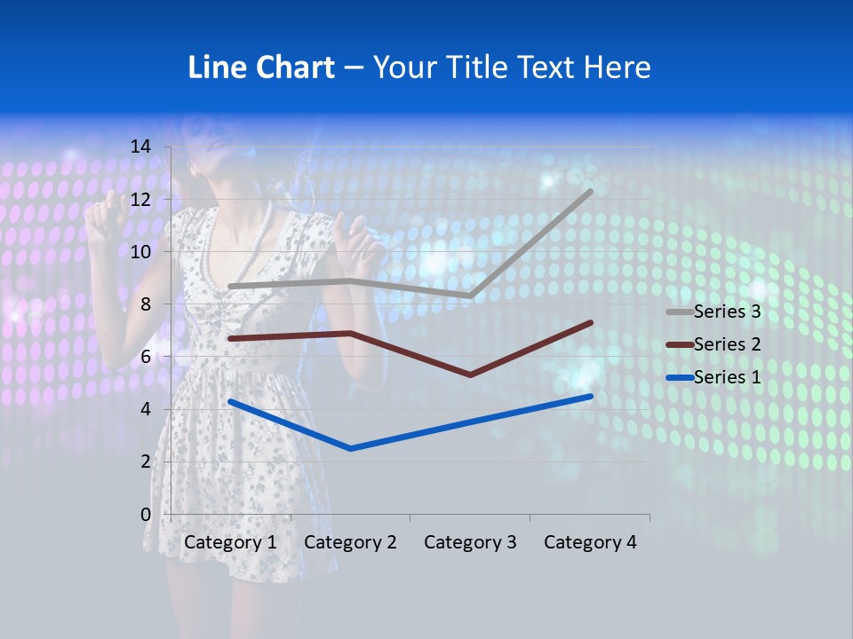 Dancer Caucasian Clubbing PowerPoint Template