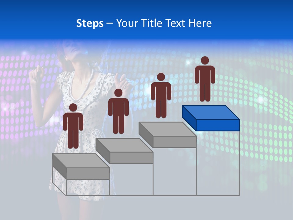 Dancer Caucasian Clubbing PowerPoint Template