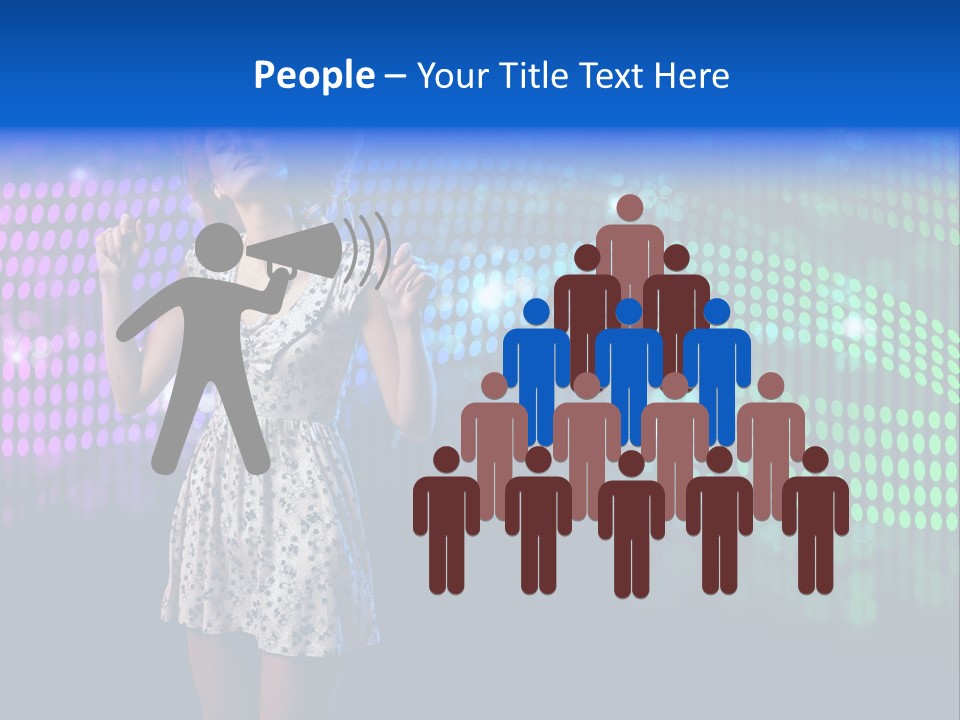 Dancer Caucasian Clubbing PowerPoint Template