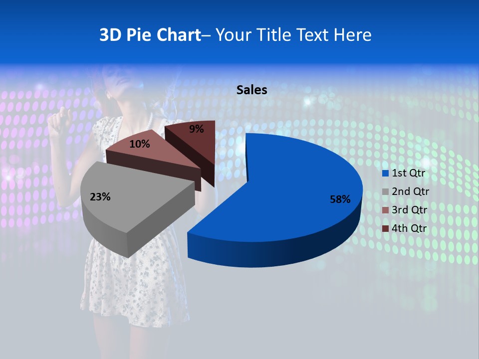 Dancer Caucasian Clubbing PowerPoint Template