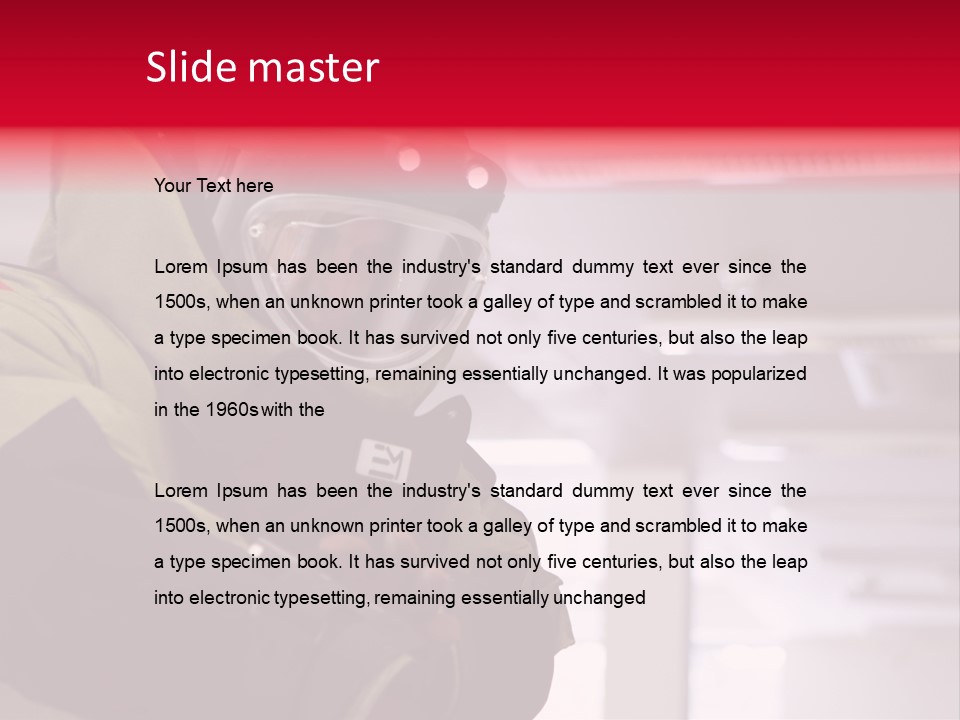 Forensic Anti Helmet PowerPoint Template