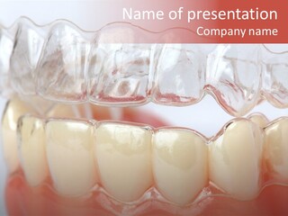 Map Lips Orthodontics PowerPoint Template