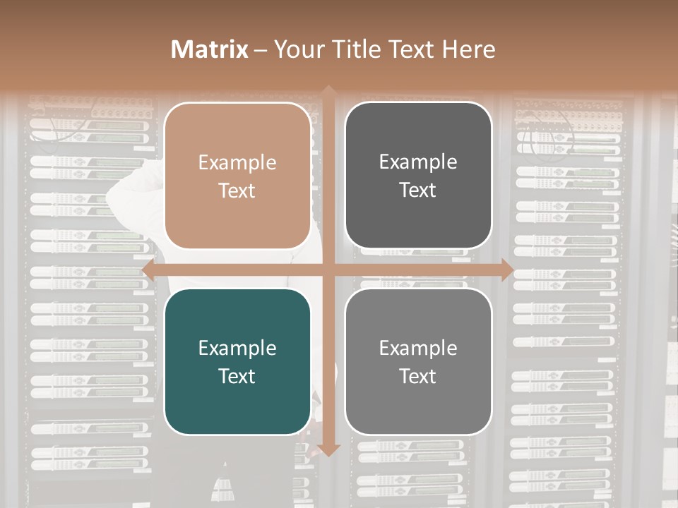 Technology Caucasian Control PowerPoint Template