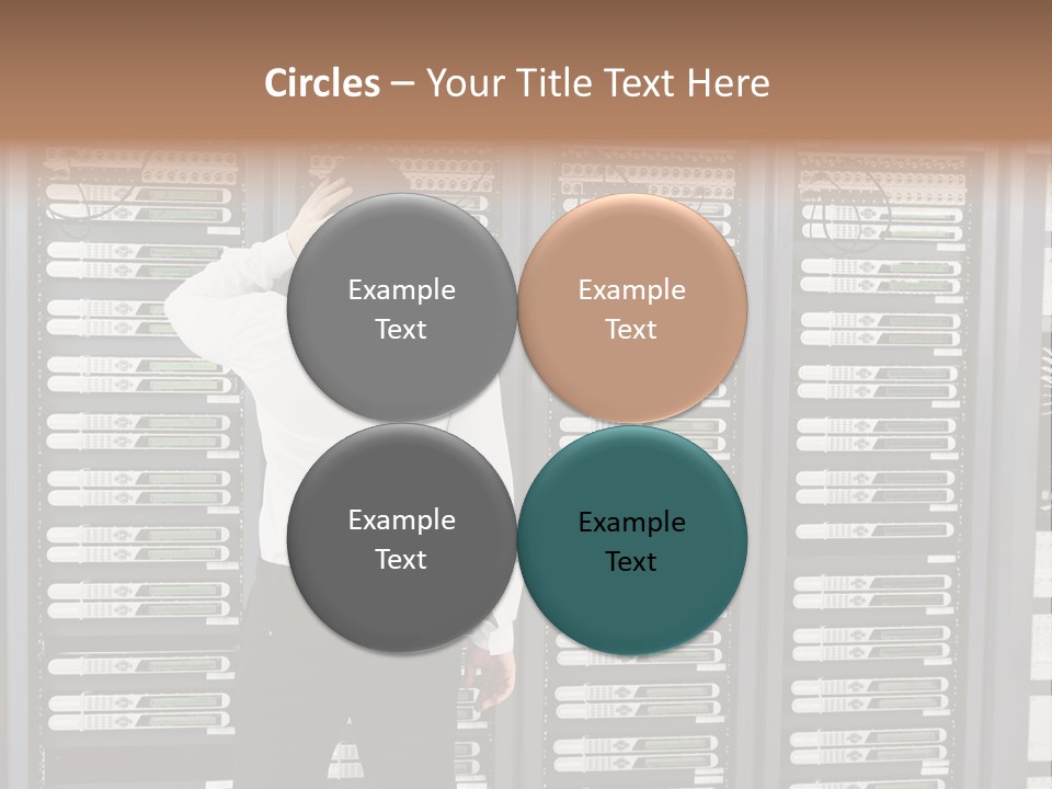 Technology Caucasian Control PowerPoint Template