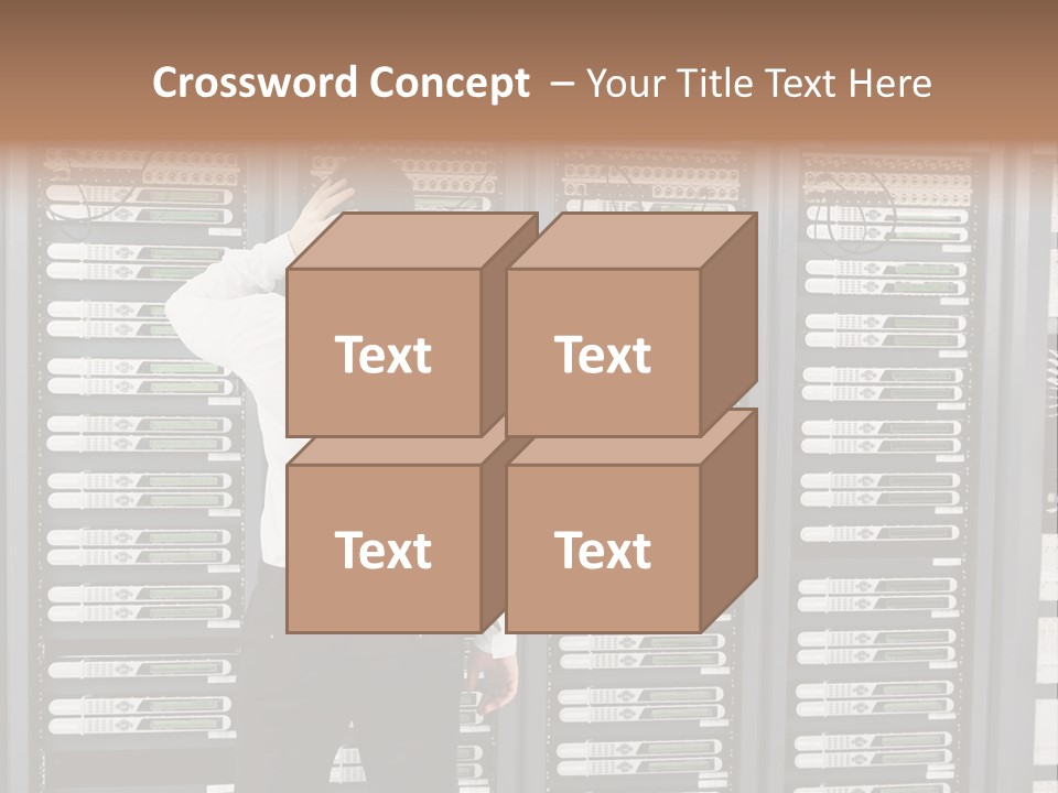 Technology Caucasian Control PowerPoint Template