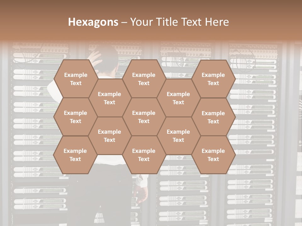 Technology Caucasian Control PowerPoint Template