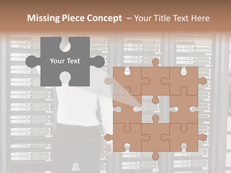 Technology Caucasian Control PowerPoint Template