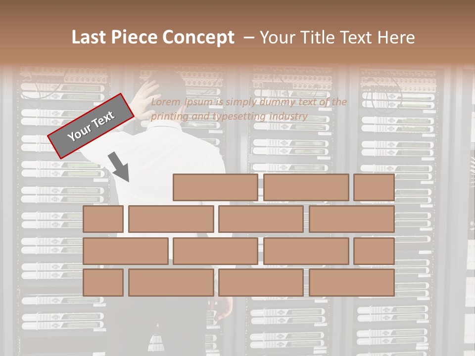 Technology Caucasian Control PowerPoint Template