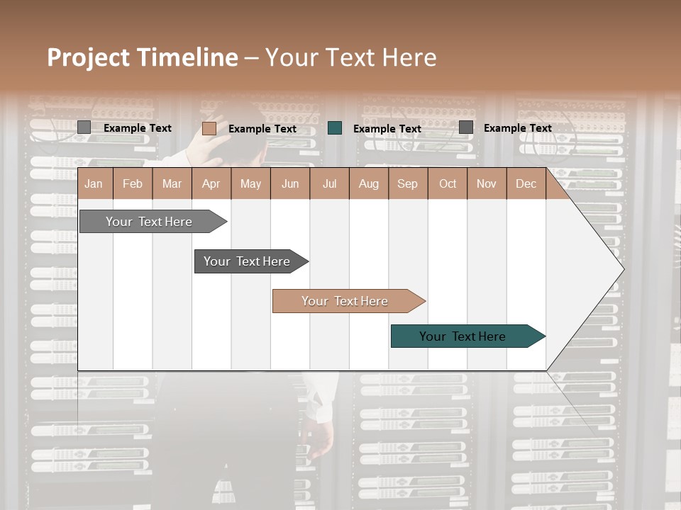 Technology Caucasian Control PowerPoint Template