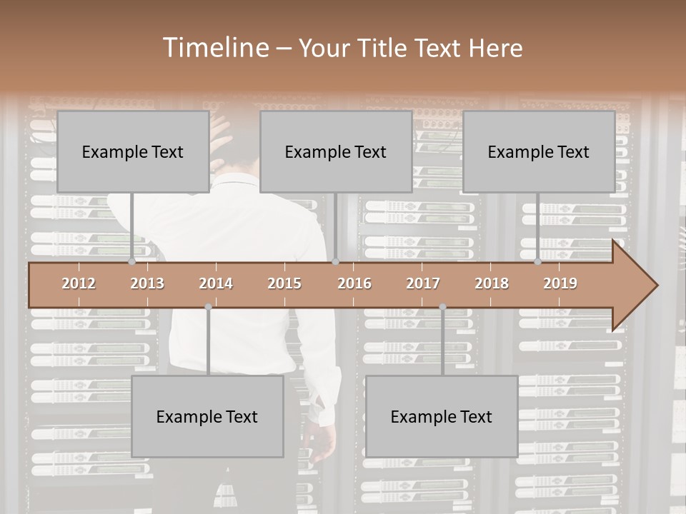 Technology Caucasian Control PowerPoint Template