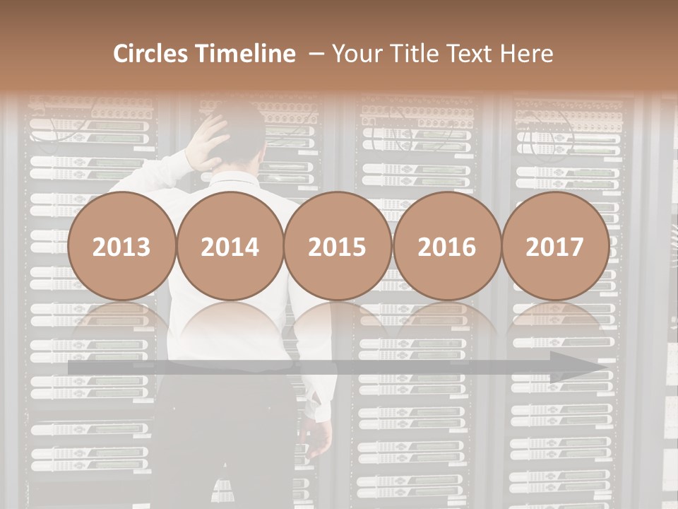 Technology Caucasian Control PowerPoint Template