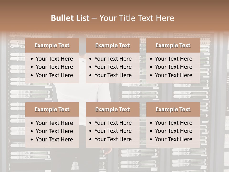 Technology Caucasian Control PowerPoint Template