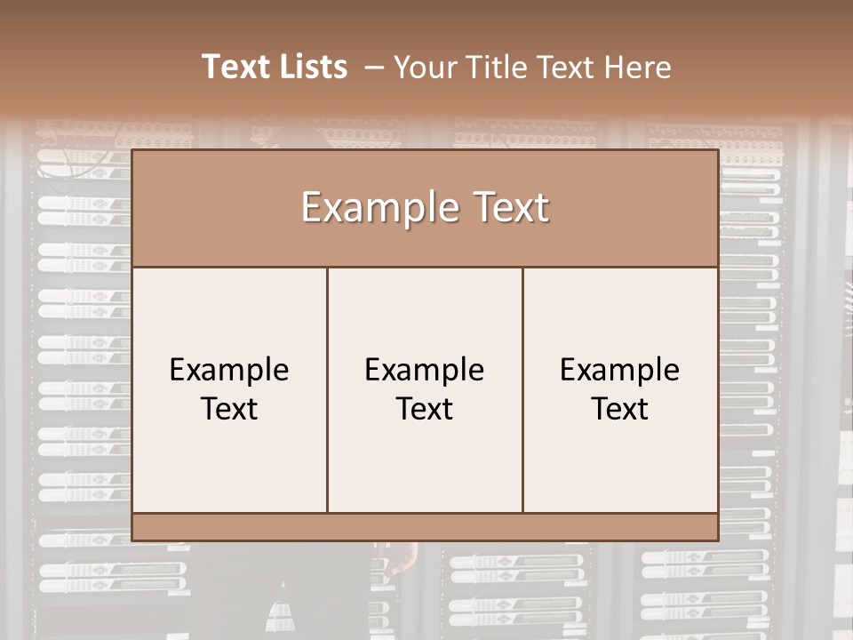 Technology Caucasian Control PowerPoint Template