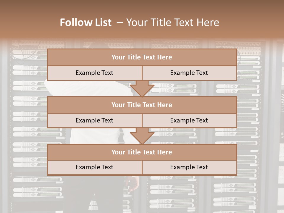 Technology Caucasian Control PowerPoint Template