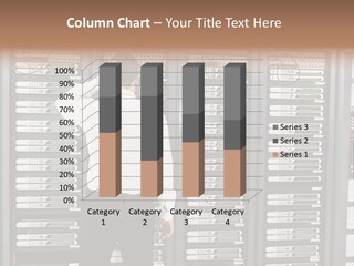 Technology Caucasian Control PowerPoint Template