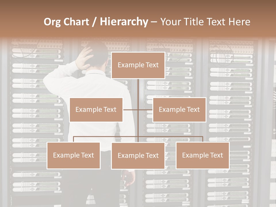 Technology Caucasian Control PowerPoint Template