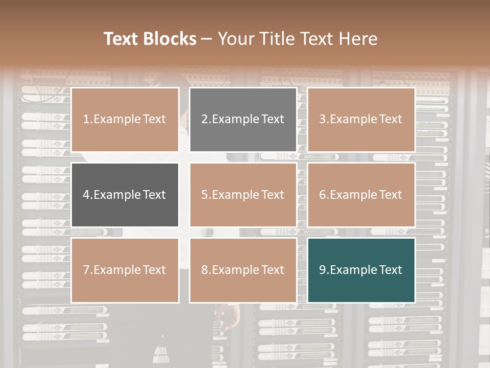 Technology Caucasian Control PowerPoint Template