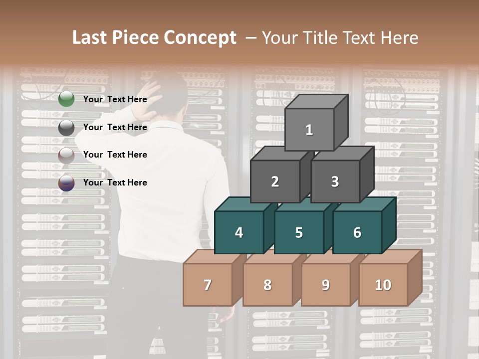 Technology Caucasian Control PowerPoint Template
