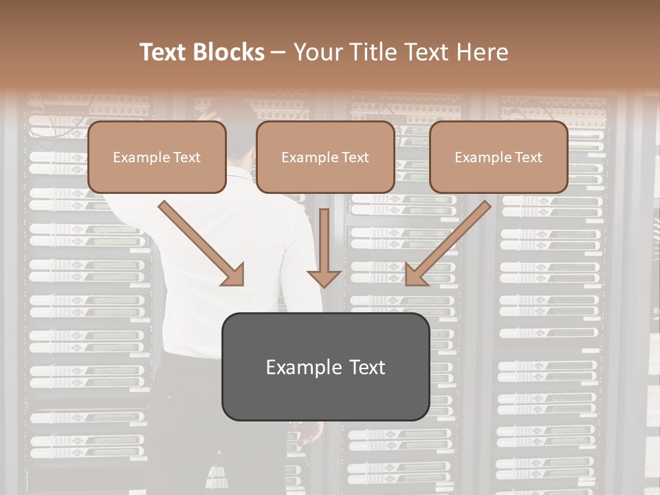 Technology Caucasian Control PowerPoint Template
