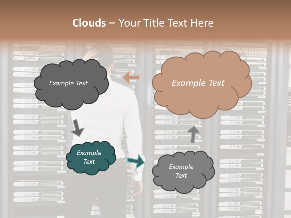 Technology Caucasian Control PowerPoint Template