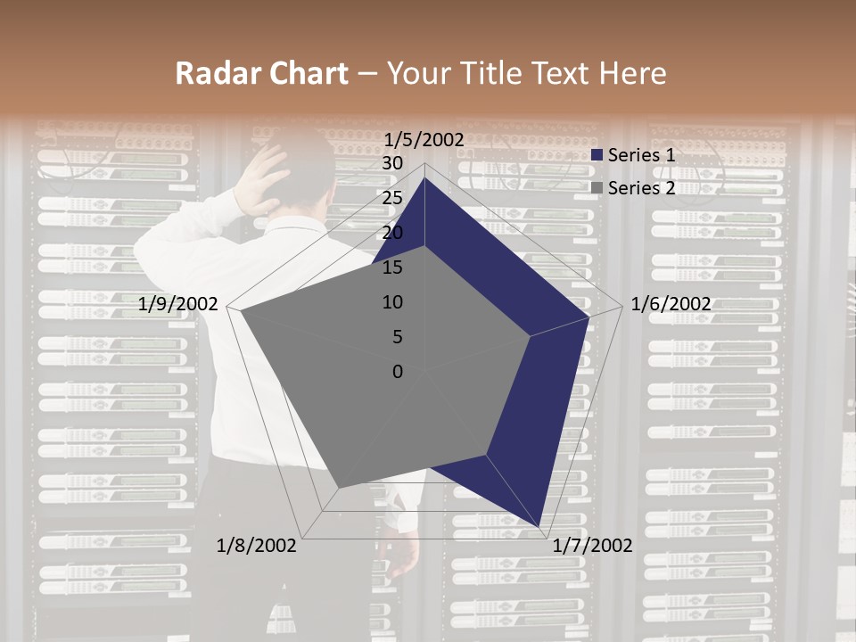 Technology Caucasian Control PowerPoint Template