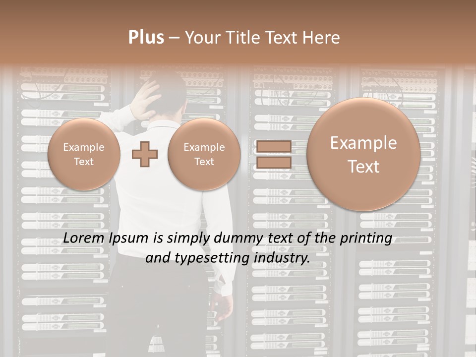 Technology Caucasian Control PowerPoint Template