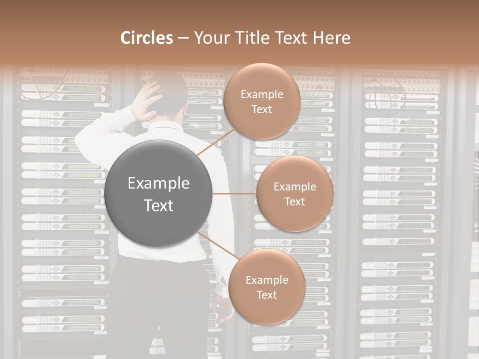Technology Caucasian Control PowerPoint Template
