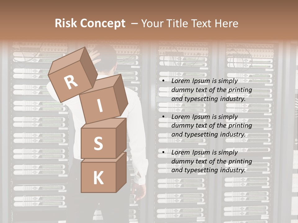 Technology Caucasian Control PowerPoint Template