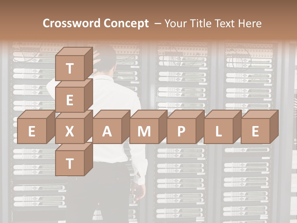 Technology Caucasian Control PowerPoint Template