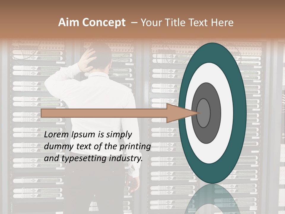 Technology Caucasian Control PowerPoint Template