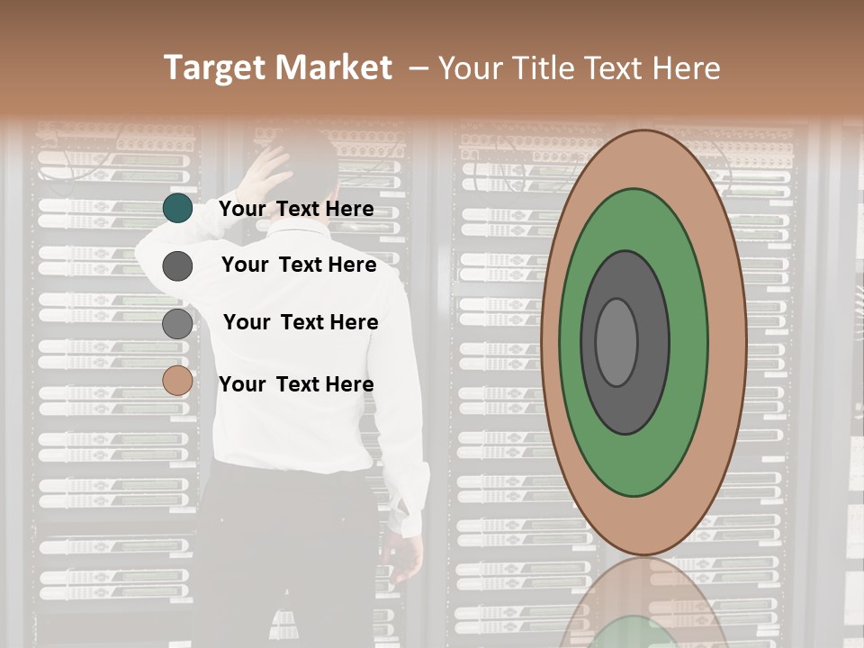 Technology Caucasian Control PowerPoint Template
