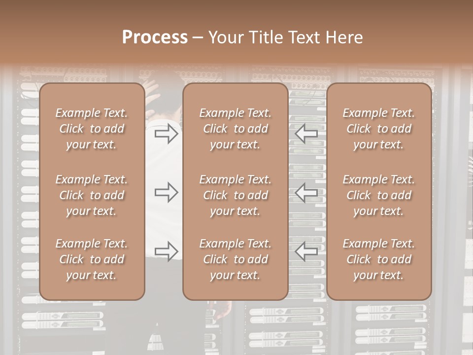Technology Caucasian Control PowerPoint Template