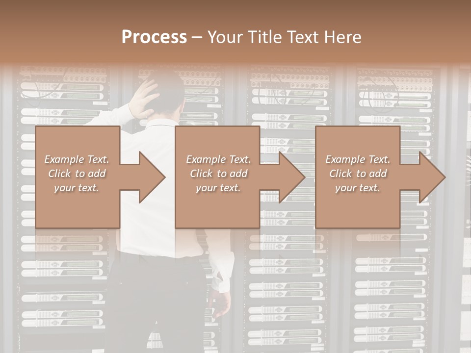 Technology Caucasian Control PowerPoint Template