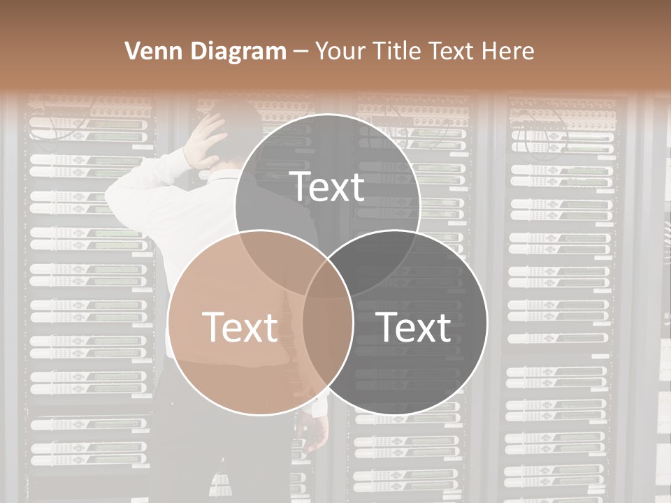 Technology Caucasian Control PowerPoint Template