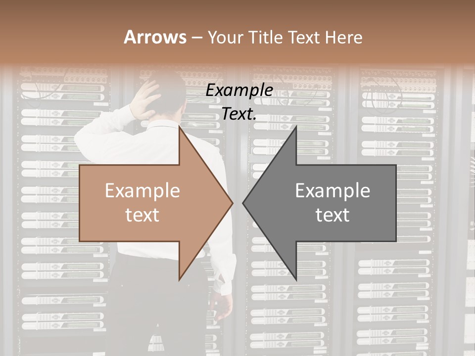 Technology Caucasian Control PowerPoint Template